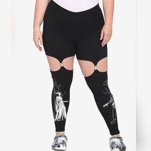 Hot Topic NWT Sz 5 Frankenstein's Monster & Bride Of Frankenstein Garter Legging